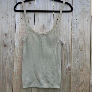 Vintage gold knit sweater tank by Castro concept size‎ small Y2k